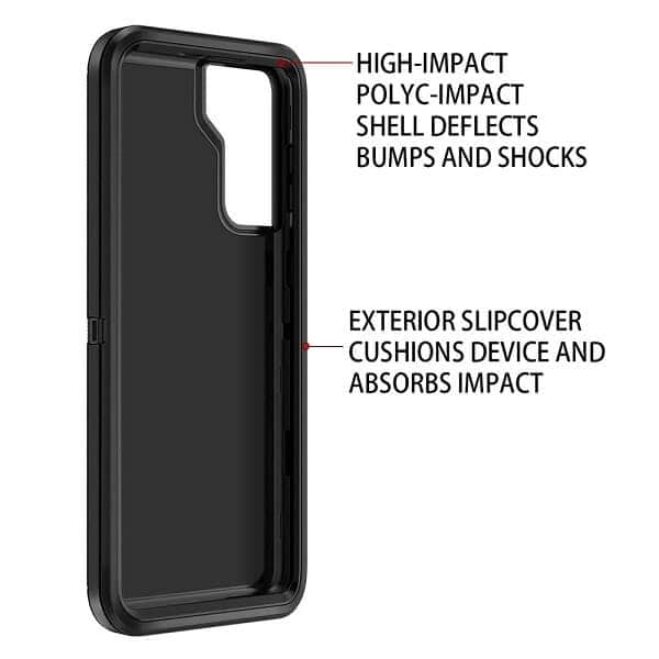 Samsung Galaxy S23 Case Drop Resistant Defender Tradies Heavy Duty Rugged Shockproof Tough Cover (Black) Samsung Galaxy S23 Case Drop Resistant Defender Tradies Heavy Duty Rugged Shockproof Tough Cover (Black)